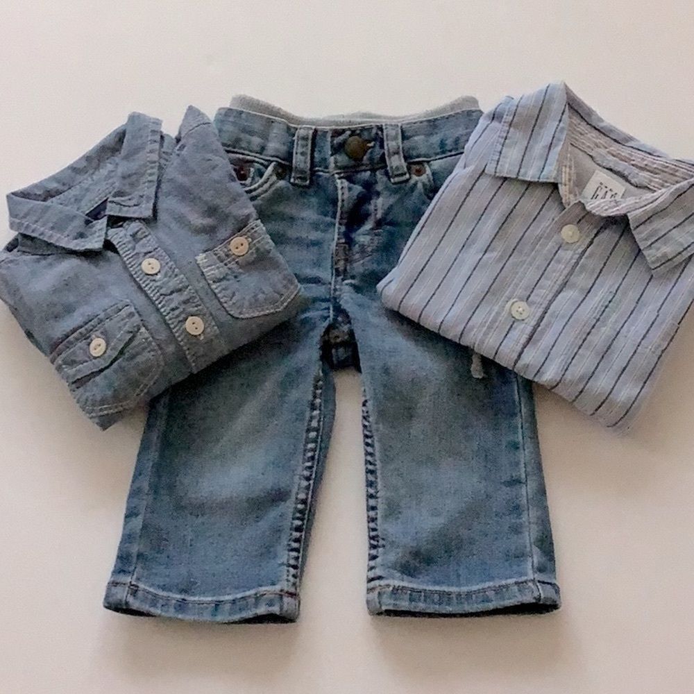 Levi’s Jeans & 2 Gap Shirts (3 pieces) 3M, 3-6M & 6-12M